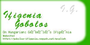 ifigenia gobolos business card